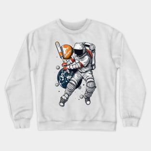 Baseball Astronaut #4 Crewneck Sweatshirt